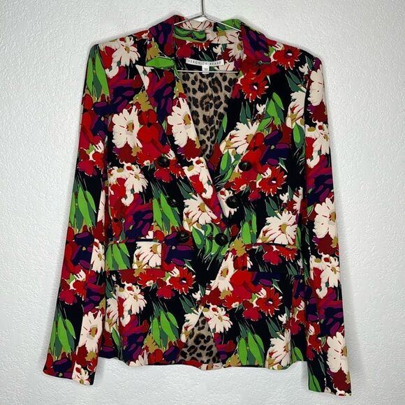 New Veronica Beard Black Floral Miller Dickey Jacket Size 6 - Picture 2 of 15